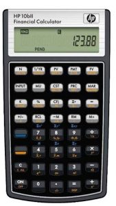 Picture of financial calculator