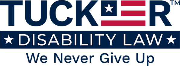 Tucker disability Law logo with white text and transparent background